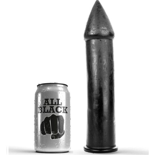 Dildo All Black 24 cm - Soft and Hypoallergenic Pleasure