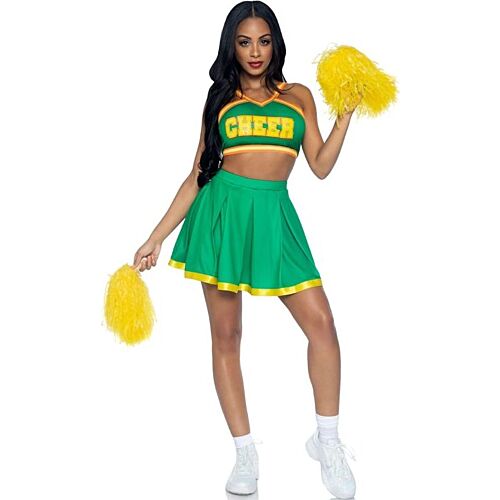 Cheerleader Costume Leg Avenue with Pom Poms