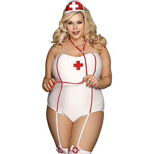 Nurse Costume Subblime L/XL - Provocative Off-The-Shoulder Style