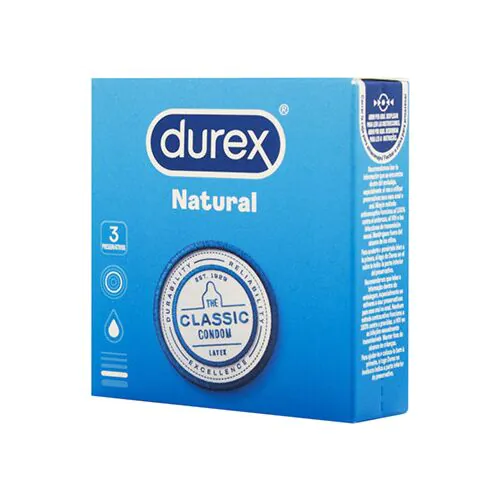 Condom Durex Natural Classic 3 Pack Easy-On Shape