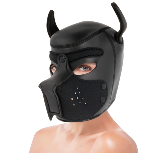 Neoprene Mask Darkness with Removable Muzzle for Role Play