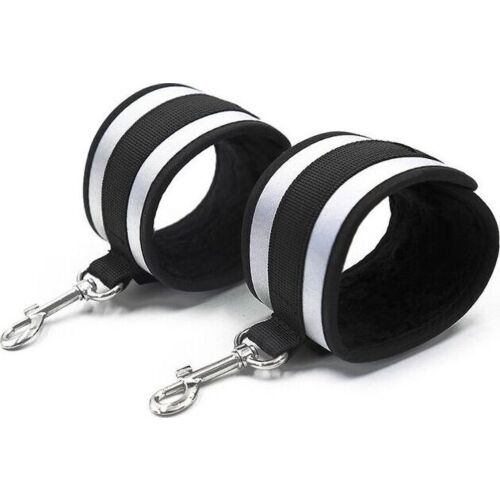 Wrist Cuffs OHMAMA FETISH - Grey Handcuffs for Excitement