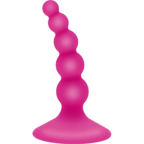Anal Stimulator S Pleasures Sassy Pink with 5 Beads