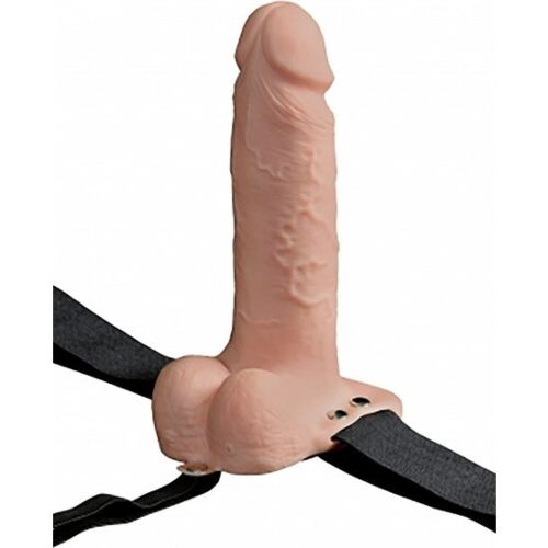 Hollow Harness Fetish Fantasy Series 17.8 cm Realistic Vibrating Strap-On