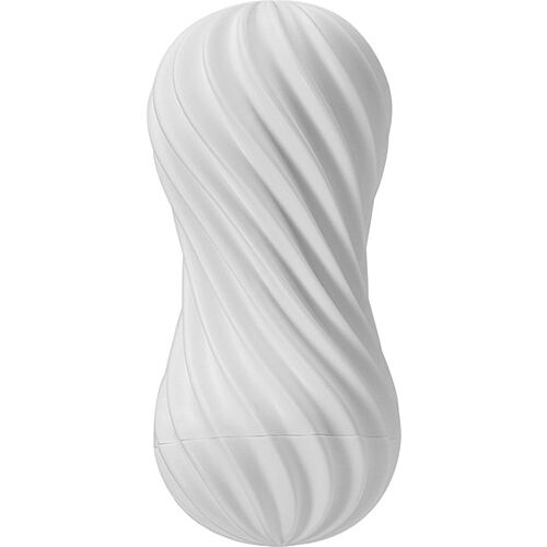 Tenga Flex White Male Masturbator with Spiral Stimulation