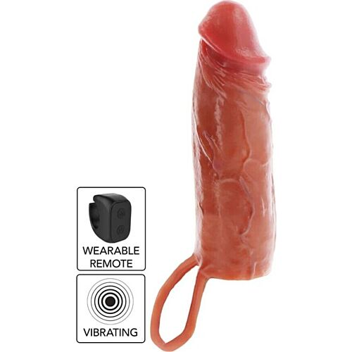 Vibrating Penis Sleeve Get Real Hydrated Skin 16 cm
