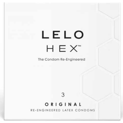 LELO HEX Condoms Box of 3 Units with Enhanced Sensitivity