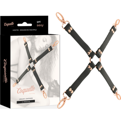Bondage Restraints Coquette Fantasy Hog Tie in Vegan Leather
