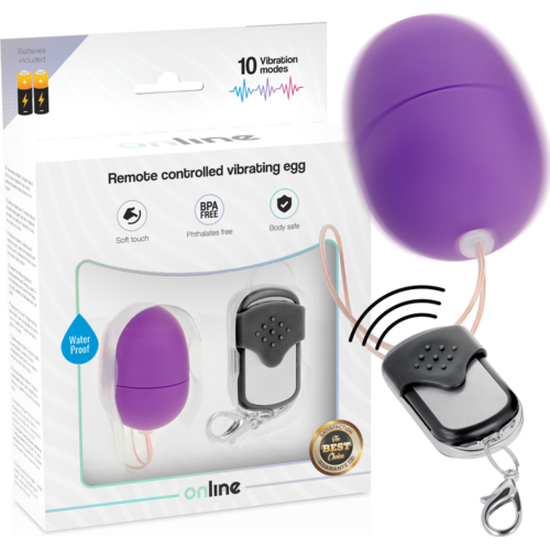 Vibrating Egg ONLINE Remote Control with 10 Modes