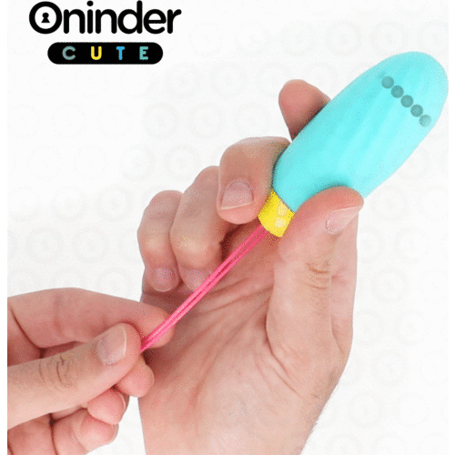 Vibrating Egg ONINDER CUTE with Wave Motion and Rotating Beads