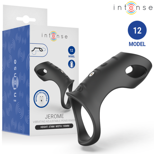 Vibrating Ring INTENSE FOR HIM Model 12 with Upper Extension