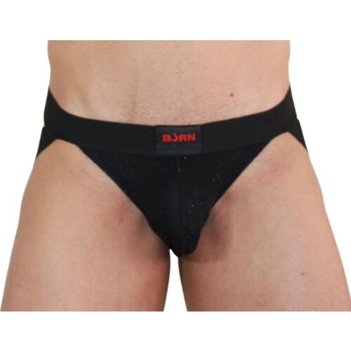 Jockstrap BURN 003 Shiny Black with Distinctive Design
