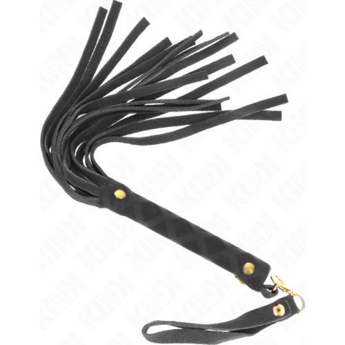 BDSM Whip KINK Black Suede Mini 30 cm