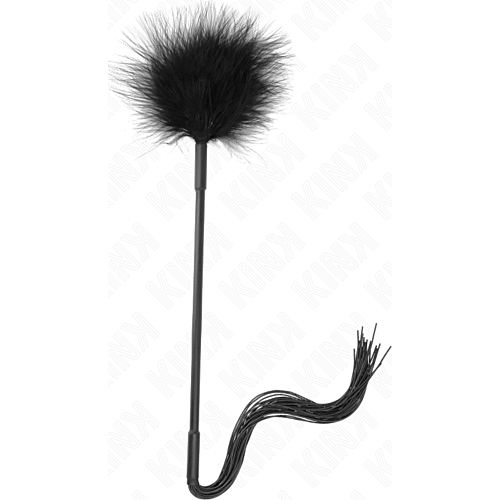 KINK Silicone Whip with Feathers 47 cm