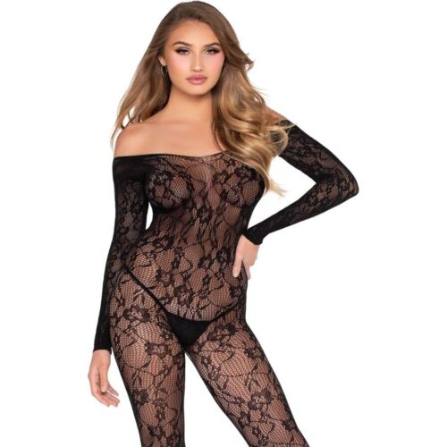 Bodystocking Leg Avenue 89366 Floral Lace Fit