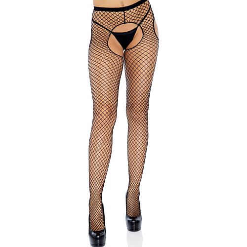 Net Stockings Leg Avenue Crotchless Design