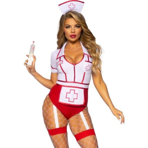 Nurse Costume LEG AVENUE COSTUMES Red/White S