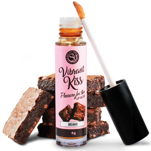 Vibrating lip gloss SECRETPLAY VIBRANT KISS BROWNIE