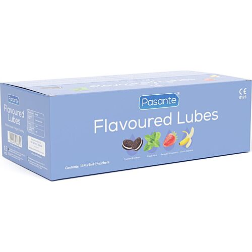 Pasante Flavoured Lubricants Box of 144 Sachets