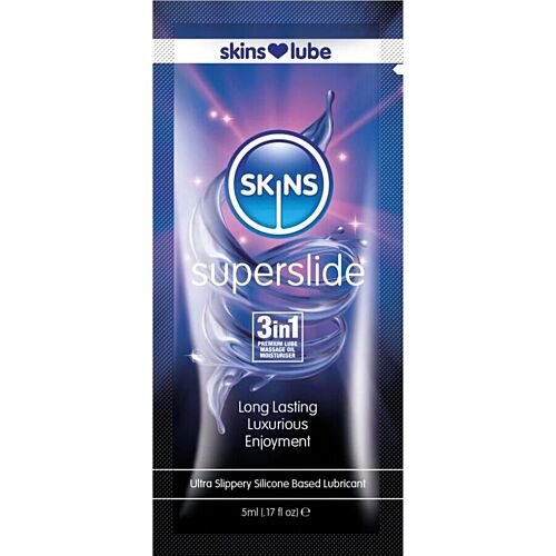 SKINS Superslide Silicone-Based Lubricant 5ml - Ultra-long-lasting