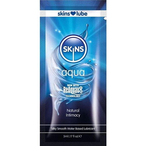 Water-Based Lubricant Skins Aqua 5ml - Natural Feel