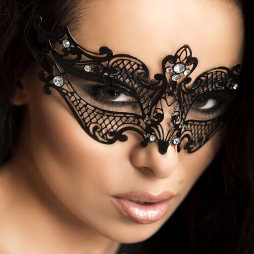 CHILIROSE CR 3755 Brass Crystal Mask