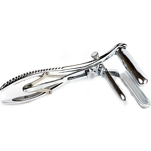 Anal Speculum Metal Hard Triple with Adjustable Opening