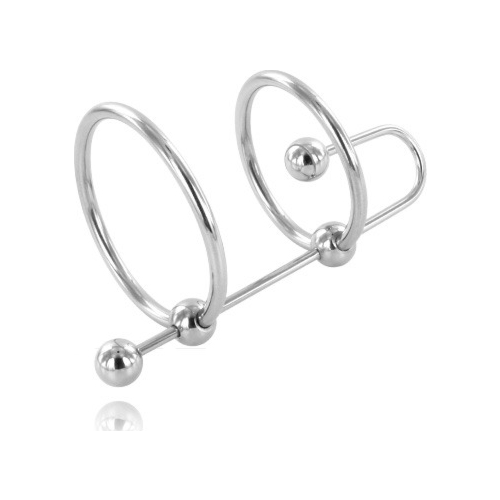 Dilators Metal Hard Extreme Ring with Urethra Stop