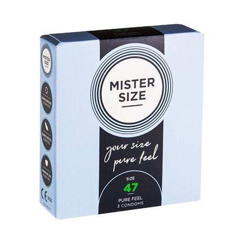 MISTER SIZE 47mm Condoms | Slim Fit for Enhanced Sensation