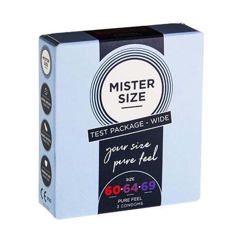 Mister Size Condoms 60, 64, 69 - Comfortable Fit Pack