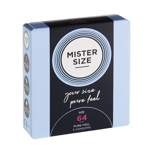 Condoms MISTER SIZE XXL 64 MM for Natural Sensations
