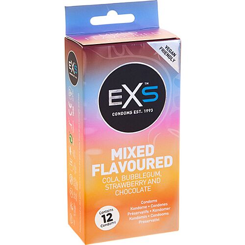 Exs condoms - condoms flavors 12 pack