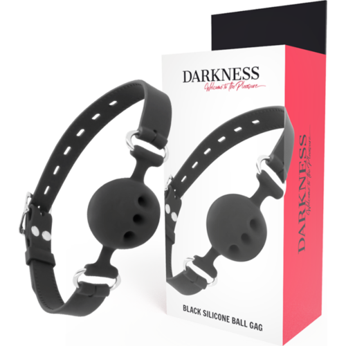 BDSM Gag Darkness Bondage with Leather Straps