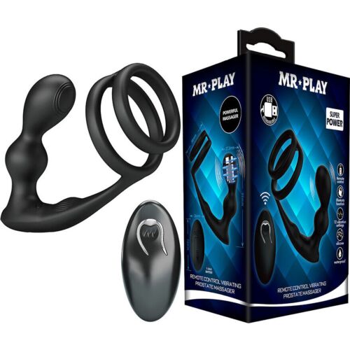 MR PLAY Anal Plug with Penis Ring and Remote Control
