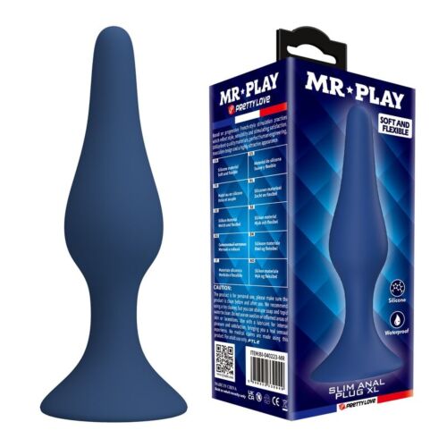 Tapered Anal Plug MR PLAY Silicone with Ergonomic Design