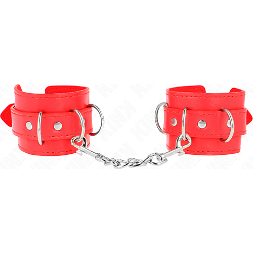 Wrist Restraints KINK 3 D-Ring Adjustable Red
