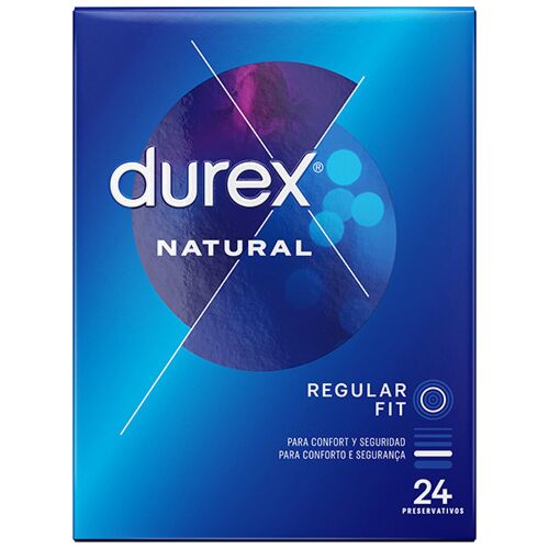 Durex Natural Condoms 24 Units with Easy On Fit