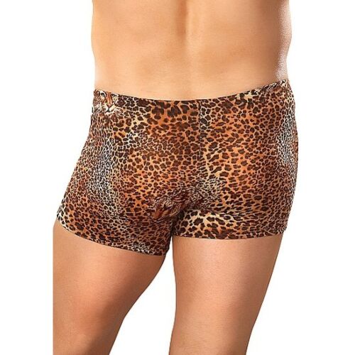 Shorts Male Power Leopardo Pouch for Adventurous Spirits