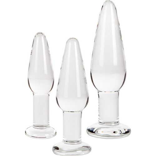 Glass Anal Plugs Pack — S Pleasures APOLLO
