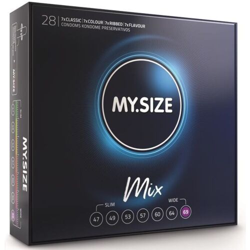 MY SIZE MIX Condoms 69 MM - Adjustable Widths for Comfort