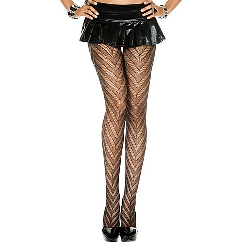 Music Legs Spiked Net Drawing Style Panties