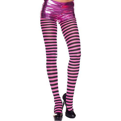 Opaque Tights Music Legs Striped Design