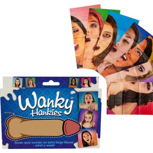 Handkerchiefs SPENCER & FLEETWOOD WANKY HANKIES with Bold Designs