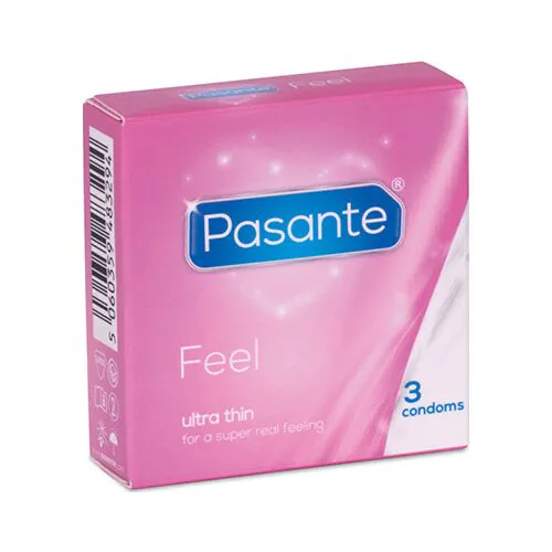 Condom Pasante Feel 3 Pack for Greater Sensitivity