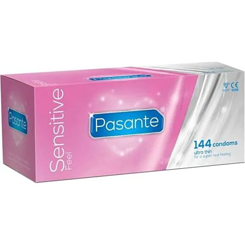 Pasante Sensitive Ultra Thin Condoms - 144 Units