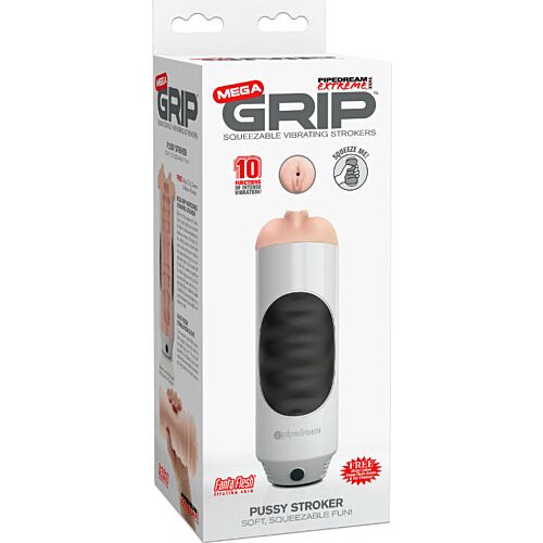 White Mega Grip Masturbator