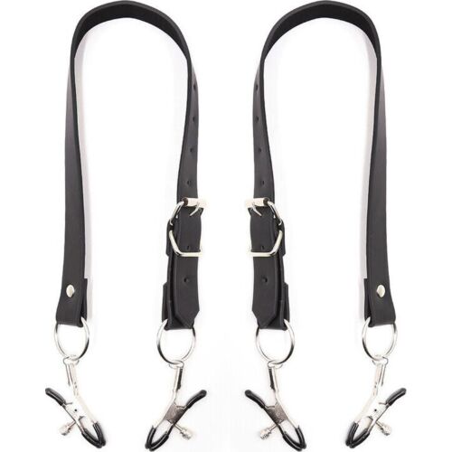 Clitoris Clamps OHMAMA FETISH with Adjustable Leg Straps