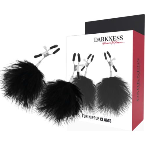 Nipple Clamps Darkness Sensations with Pom Poms