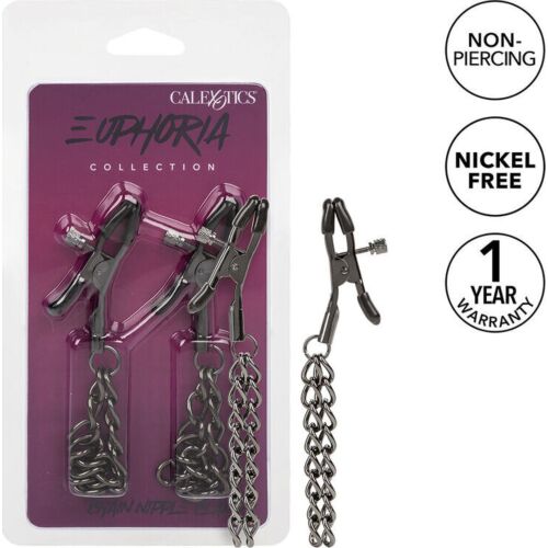 Nipple Clamps CALEXOTICS Euphoria Chain 14.5 cm