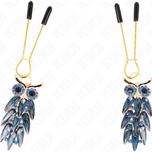 Nipple Clamps KINK Owl Pendant 6cm - Unique Sensory Delight